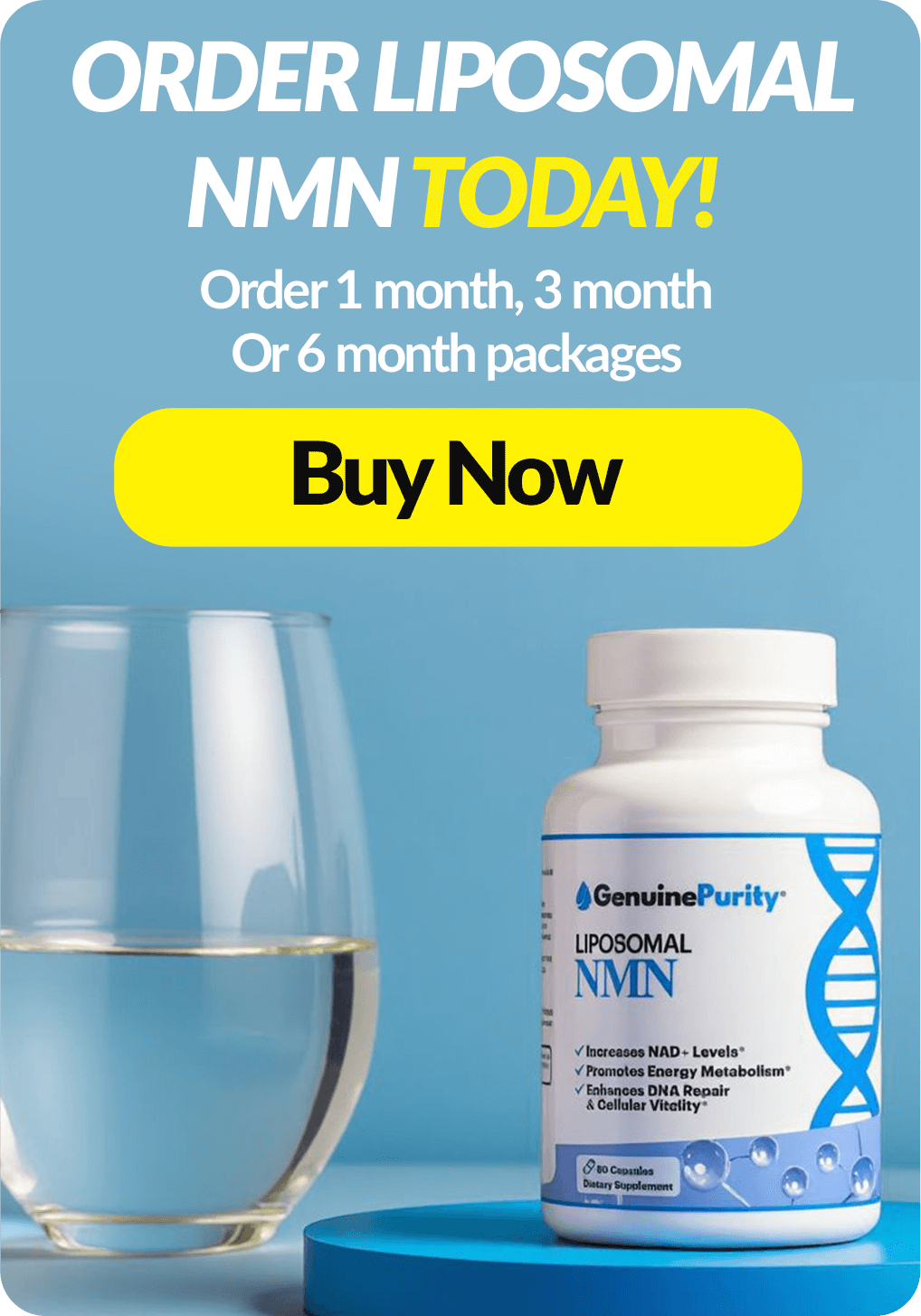 Order GenuinePurity Lipsomal NMN at genuinepurity.com